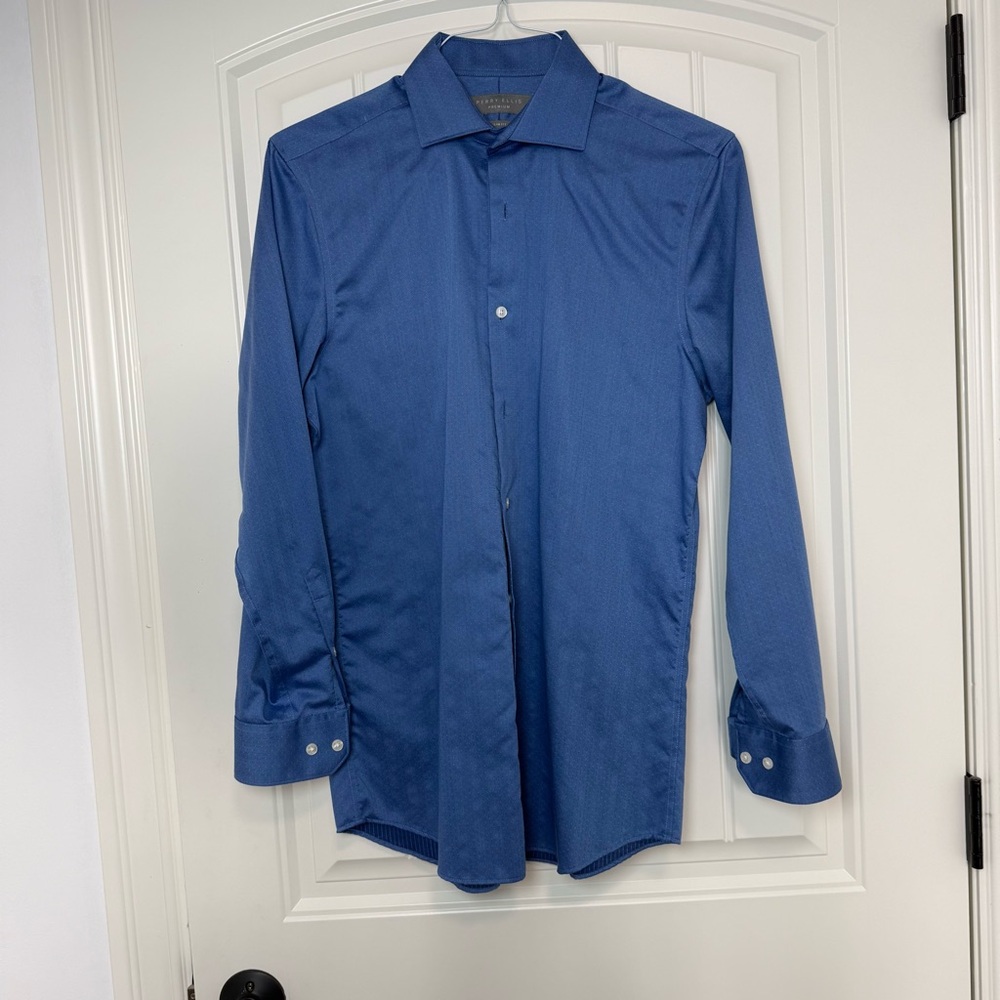 Perry Ellis Classic Navy Dress Shirt